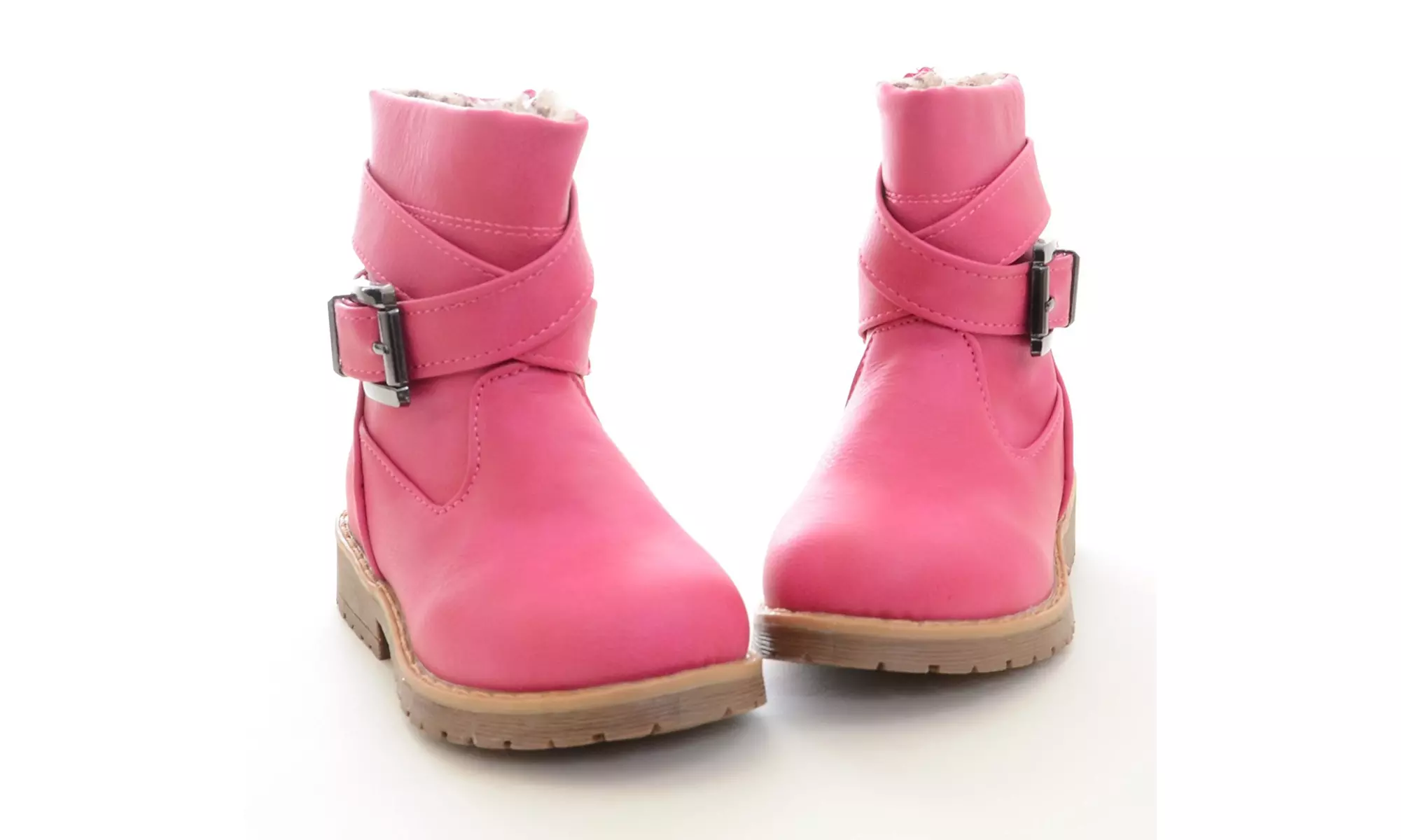 Hot Pink Lace Up Combat Boots Fuchsia Girls Toddler - Second Medium