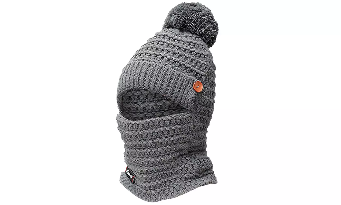 Womens Winter Hat Warm Thick Cap Scarf Knit Ski Beanies