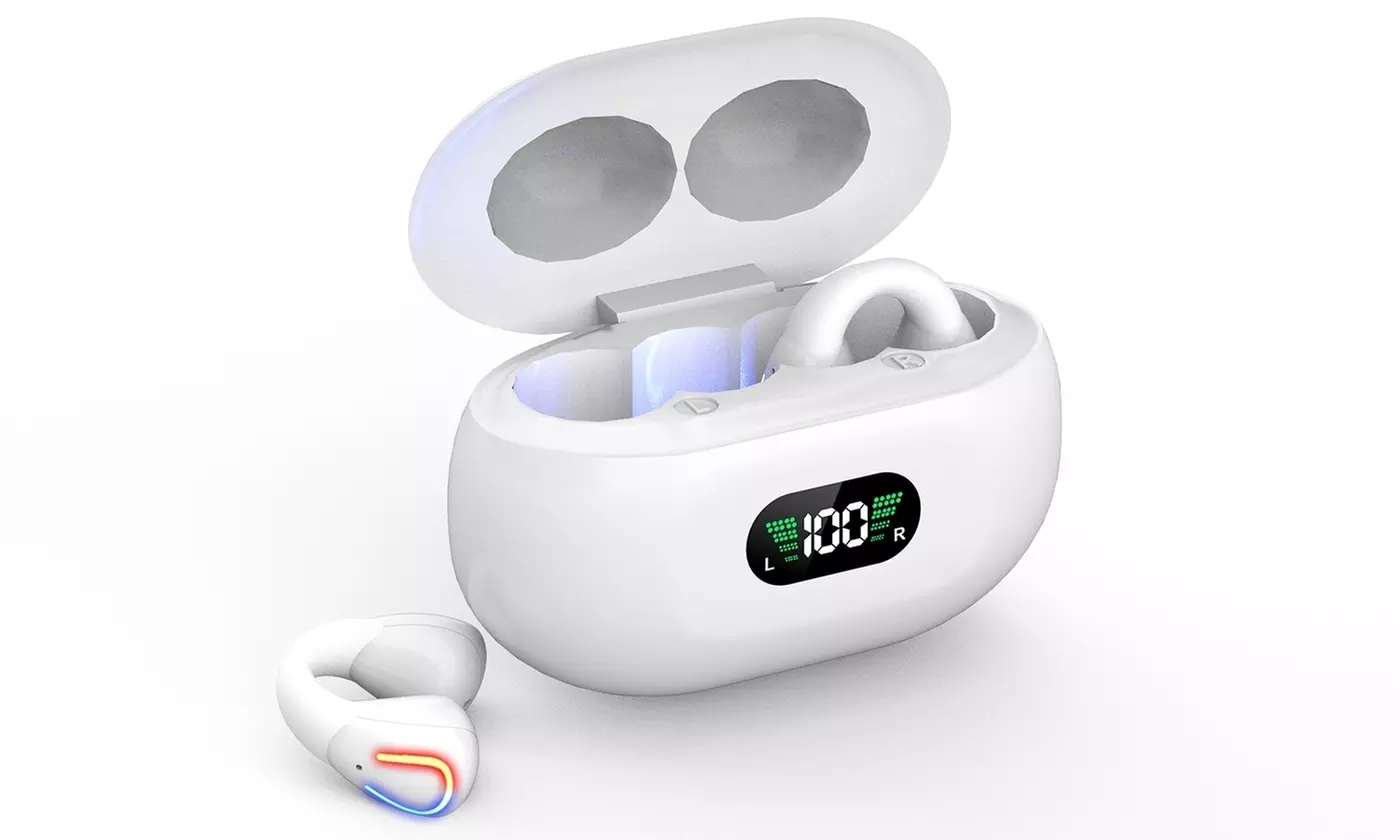 iMounTEK Bluetooth Earbuds V5.3 Wireless Headphones w/ LED Display Charging Case