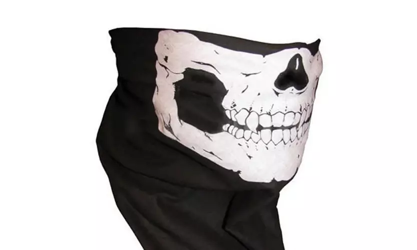 Skull Bandana Bike Motorcycle Helmet Paintball Ski Sport Headband Neck Face Mask - Primary Image