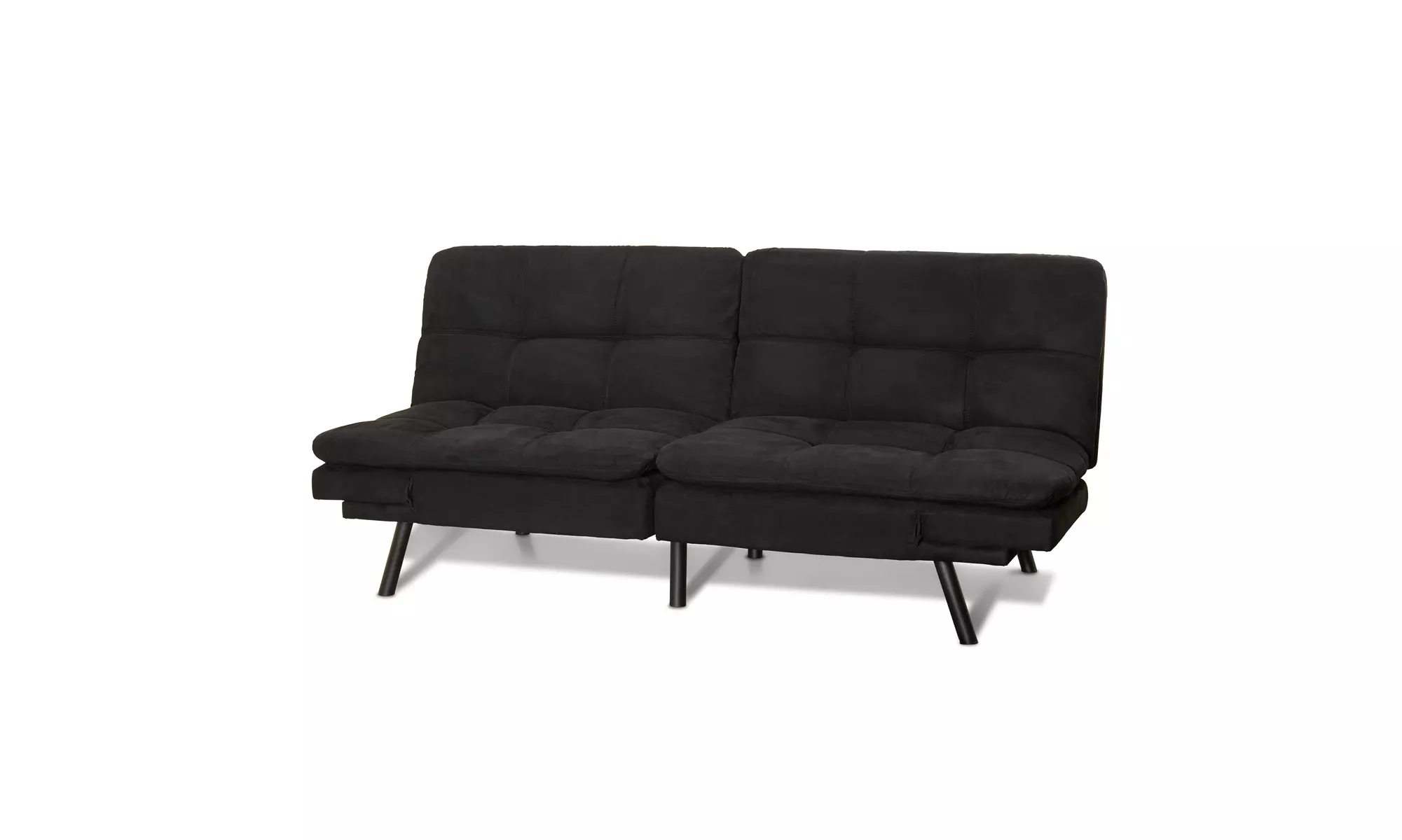 Mainstays Memory Foam Futon, Black Suede - Second Medium
