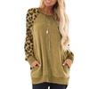 Image 4: Sexy Leopard Round Neck Long Sleeve Pocket Women Sweater