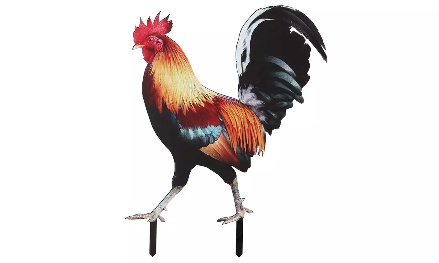 Rooster Decor Garden Statue Acrylic Chicken Yard Art Sculpture Outdoor Figurines