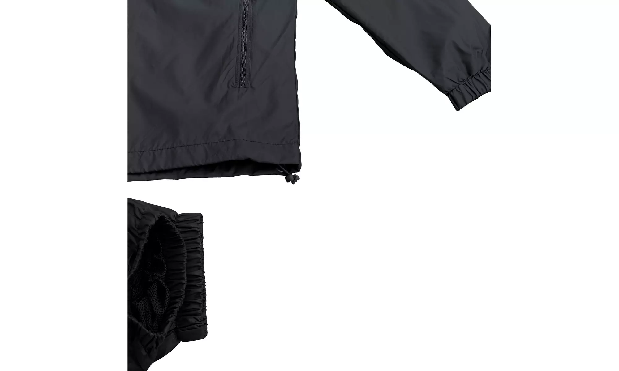 Men's 2-Piece light weight Windbreaker Suit Sauna GYM Set with Mesh Lining 