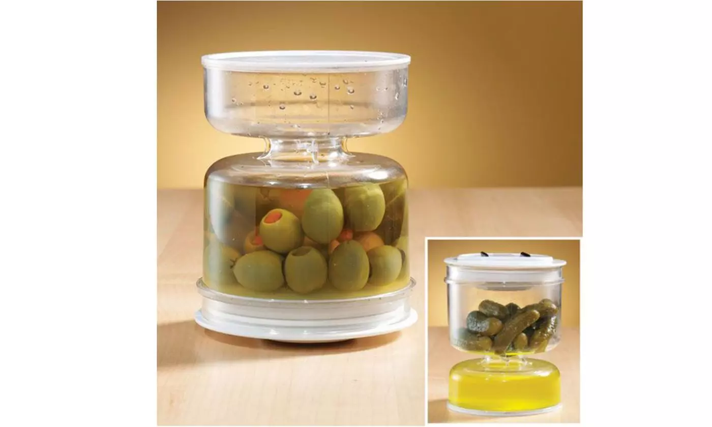 Serve Stay Fresh & 2 Flip Lid Jars Pickle Jar Kitchen Accessories - Primary Image