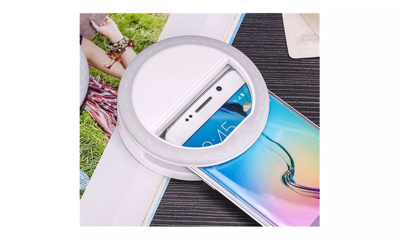 Selfie Portable LED Ring Fill Light Camera Photography for Cell Phones - Second Medium