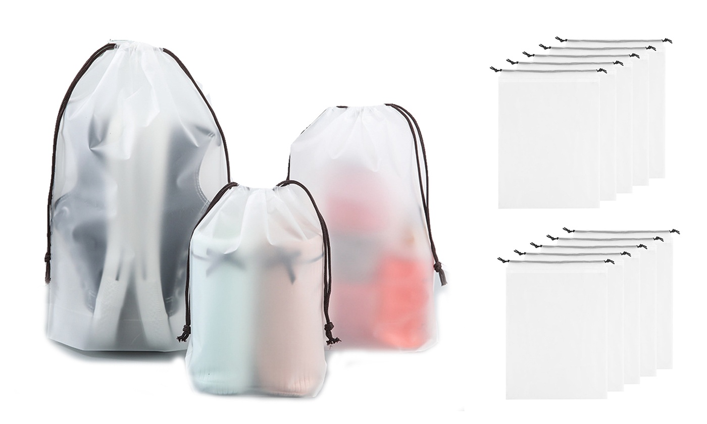 Transparent Shoe Bags for Travel Shoes Organizers Storage Pouch with Rope