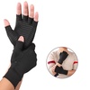 Image 1: Compression Arthritis Gloves for Women Men Joint Pain Relief Half Finger Gloves