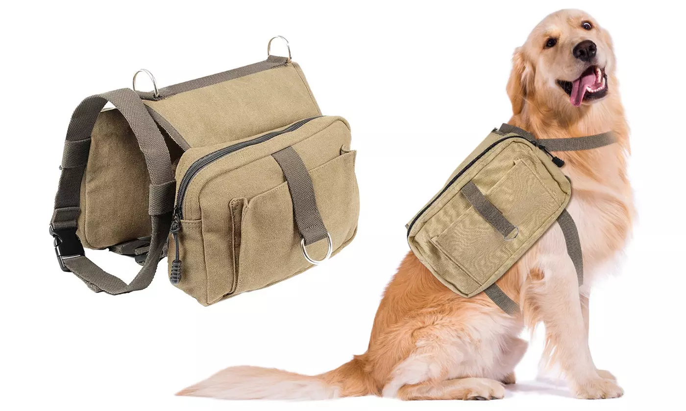iMounTEK Pet Dog Backpack Hound Hiking Camping Saddle Bag Dog Travel Daypack - Primary Image