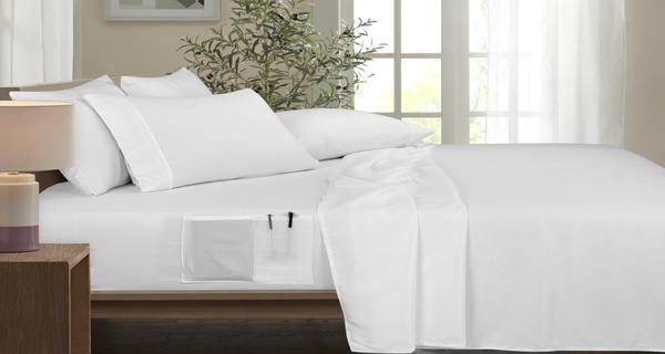 Bamboo Blend 4 or 6-Piece Set 1800 Thread Count - Smart Pocket