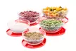 10 Pc Snack Size Glass Kitchen Bowls w/Snap Tight Lids - Second Medium