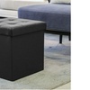 Image 2: Folding Storage Ottoman Footrest Stool