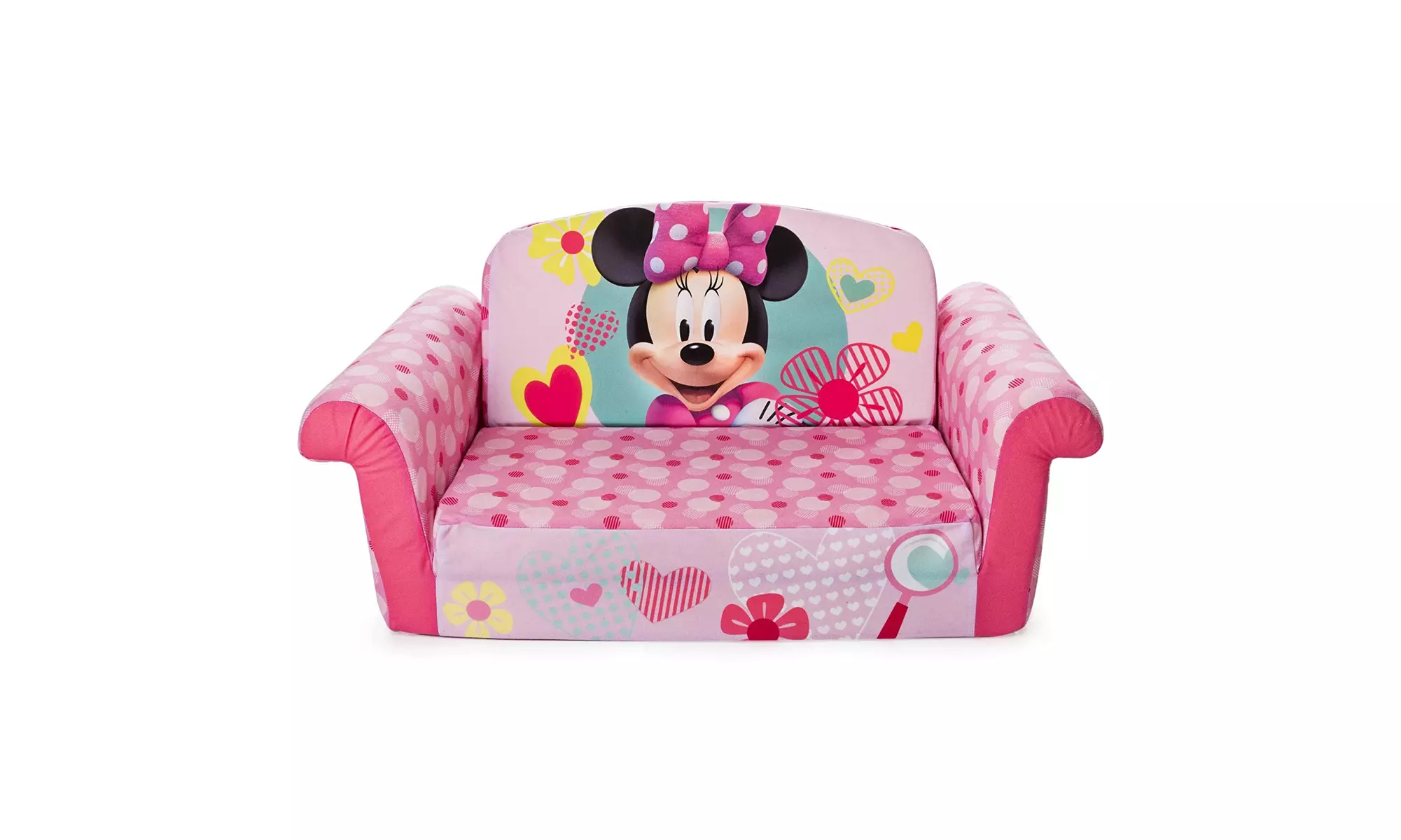 Marshmallow Furniture, Children's 2 in 1 Flip Open Foam Sofa, Minnie Mouse - Primary Image