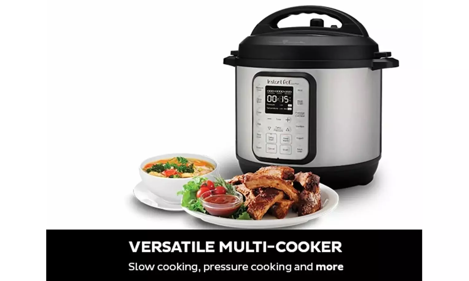 Instant Pot Duo Plus 9-in-1 Electric Pressure Cooker 3 Quart, Stainless Steel