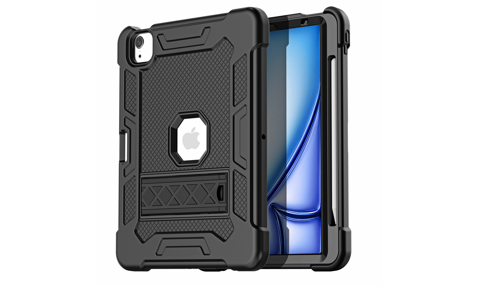 For Apple iPad Air 11-inch 2024 Case Rugged Heavy Duty Shockproof 3-in-1 Cover