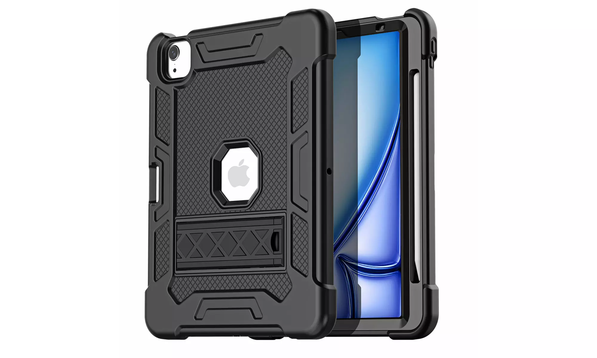 For Apple iPad Air 11-inch 2024 Case Rugged Heavy Duty Shockproof 3-in-1 Cover