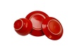 Plaza Cafe 12 pc Dinnerware Set - Red - Solid Color - Stoneware - GBX - Second Medium