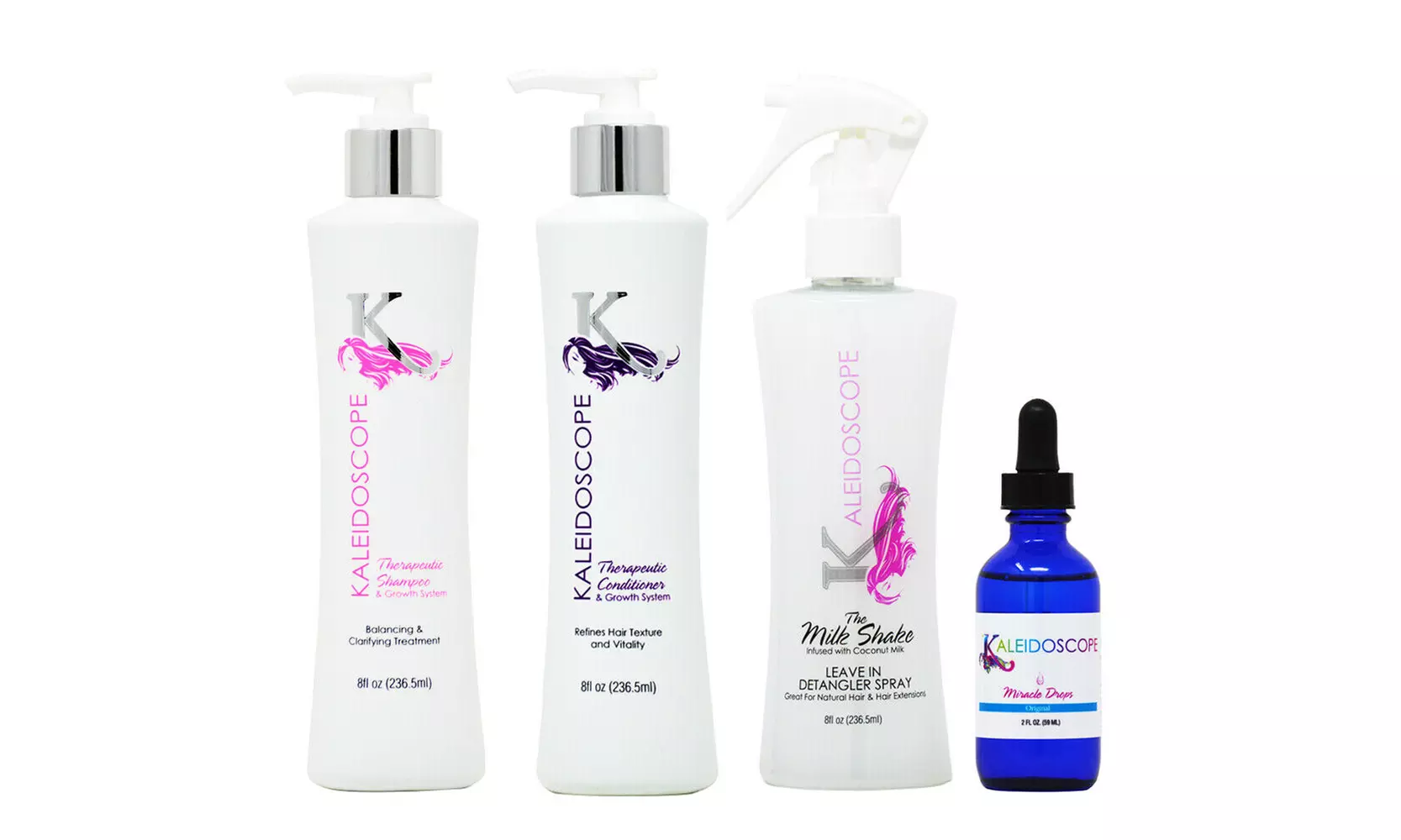 Kaleidoscope Therapeutic Shampoo & Conditioner & Leave in 8oz & Drops 2oz - Primary Image