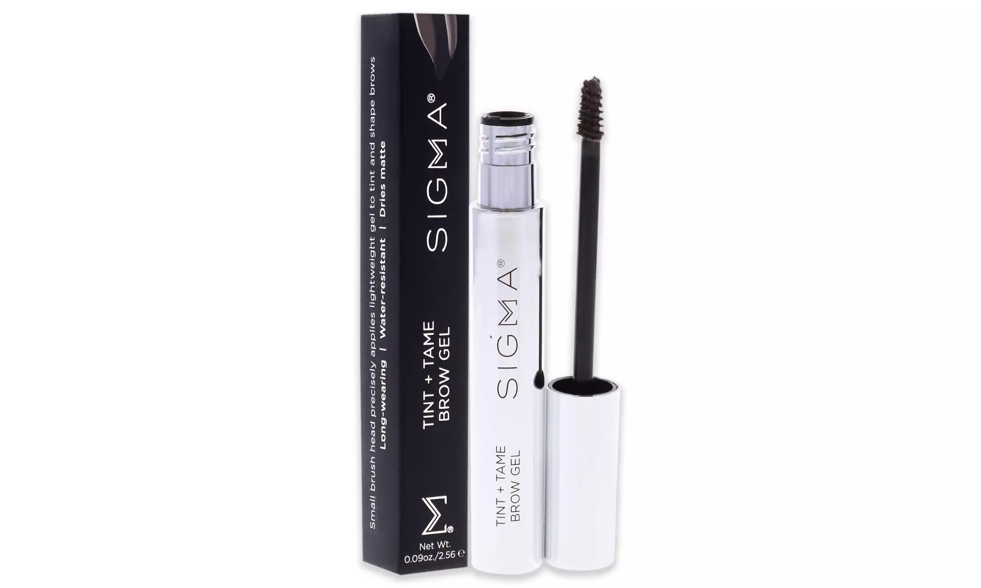 Tint Plus Tame Brow Gel - Dark by SIGMA Beauty for Women - 0.09 oz Eyebrow Gel - Second Medium