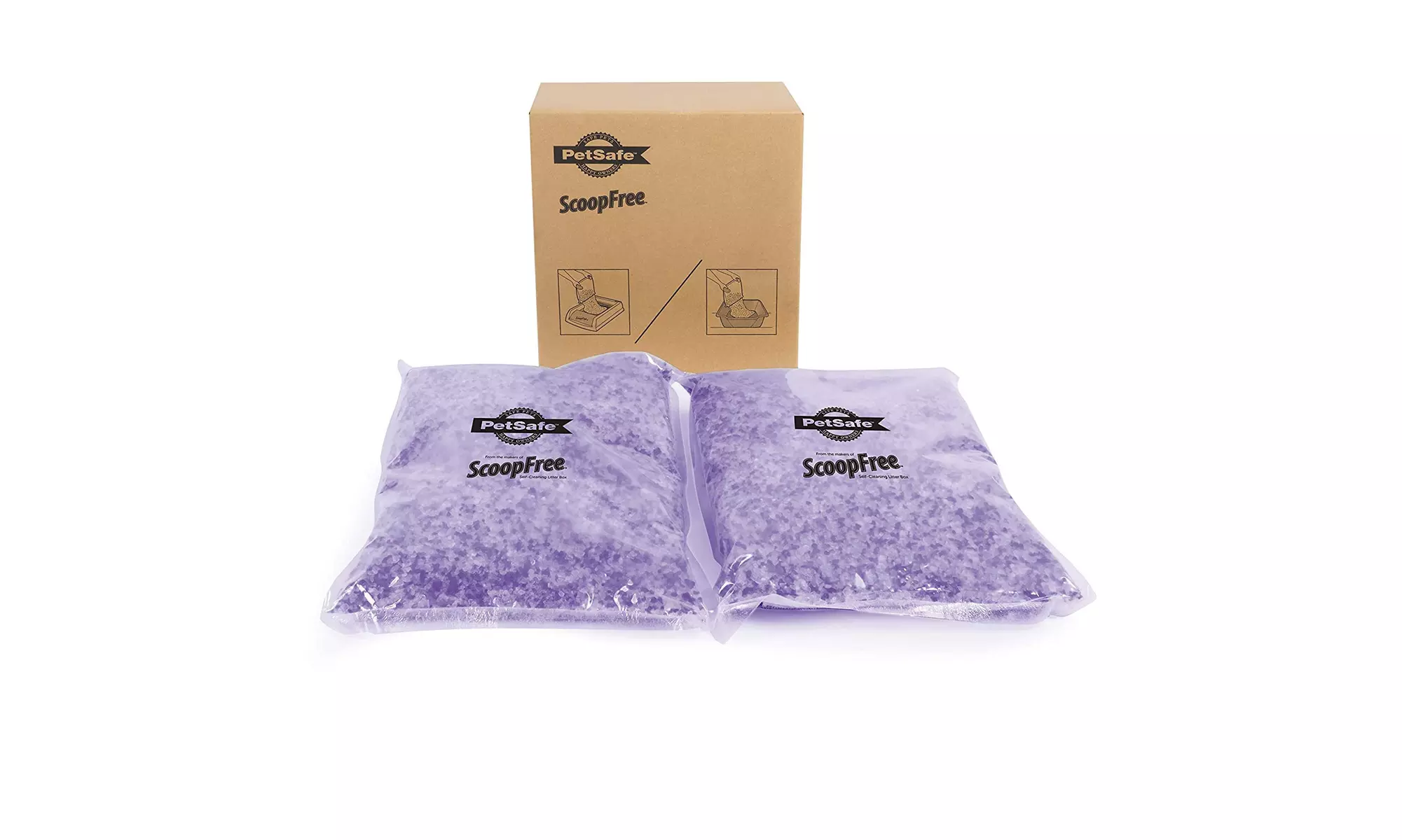 PetSafe ScoopFree Premium Crystal Non Clumping Cat Litter, 2-Pack - Primary Image