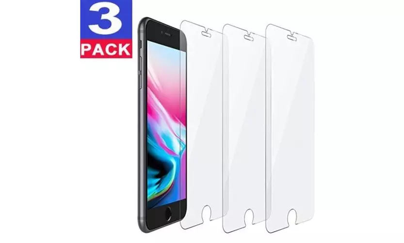 3-Pack iPhone 6/7/8/Plus/11/11PRO/11PRO MAX Tempered GLASS Screen Protector - Primary Image