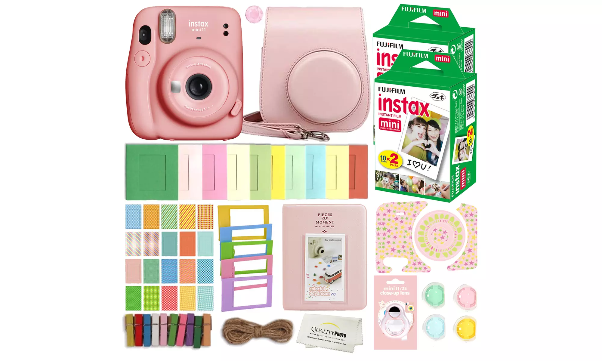 Fujifilm Instax Mini 11 Instant Camera with Case, 40 Films, and Accessory kit - Primary Image