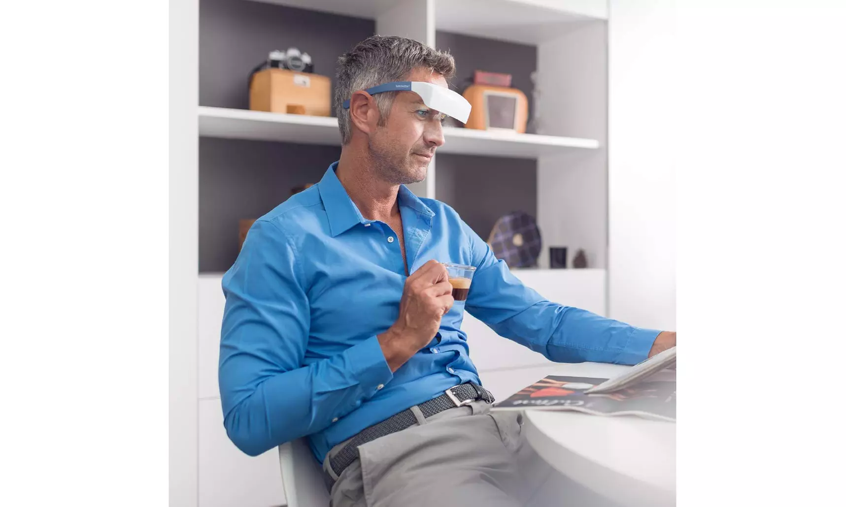 Ensnovo Luminette 2 - World's first Light Therapy Glasses Improve Sleep schedule - Second Medium