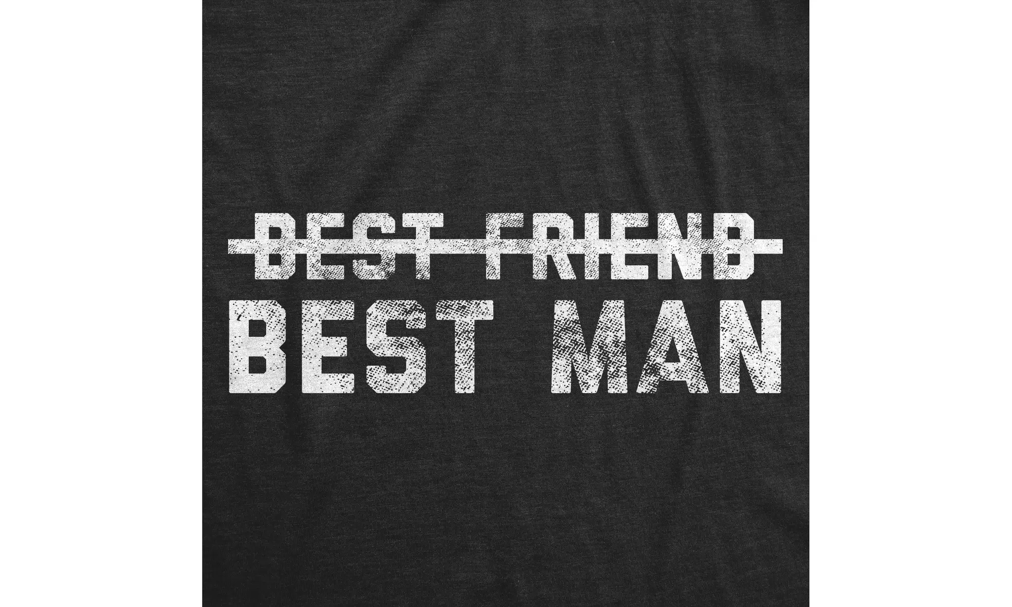 Mens Best Friend Best Man T shirt Funny Wedding Groomsman Bachelor Party Tee - Second Medium