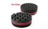 Insten Double Sided Twists Hair Brush Sponge Twist Coil Wave Black
