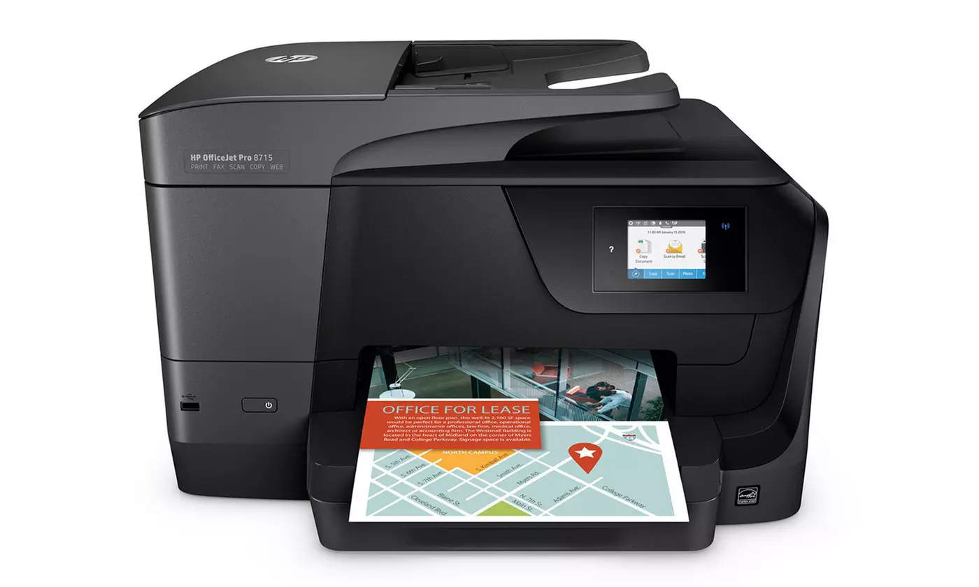 HP OfficeJet Pro 8715 All-in-One Inkjet Printer (Refurbished) - Primary Image