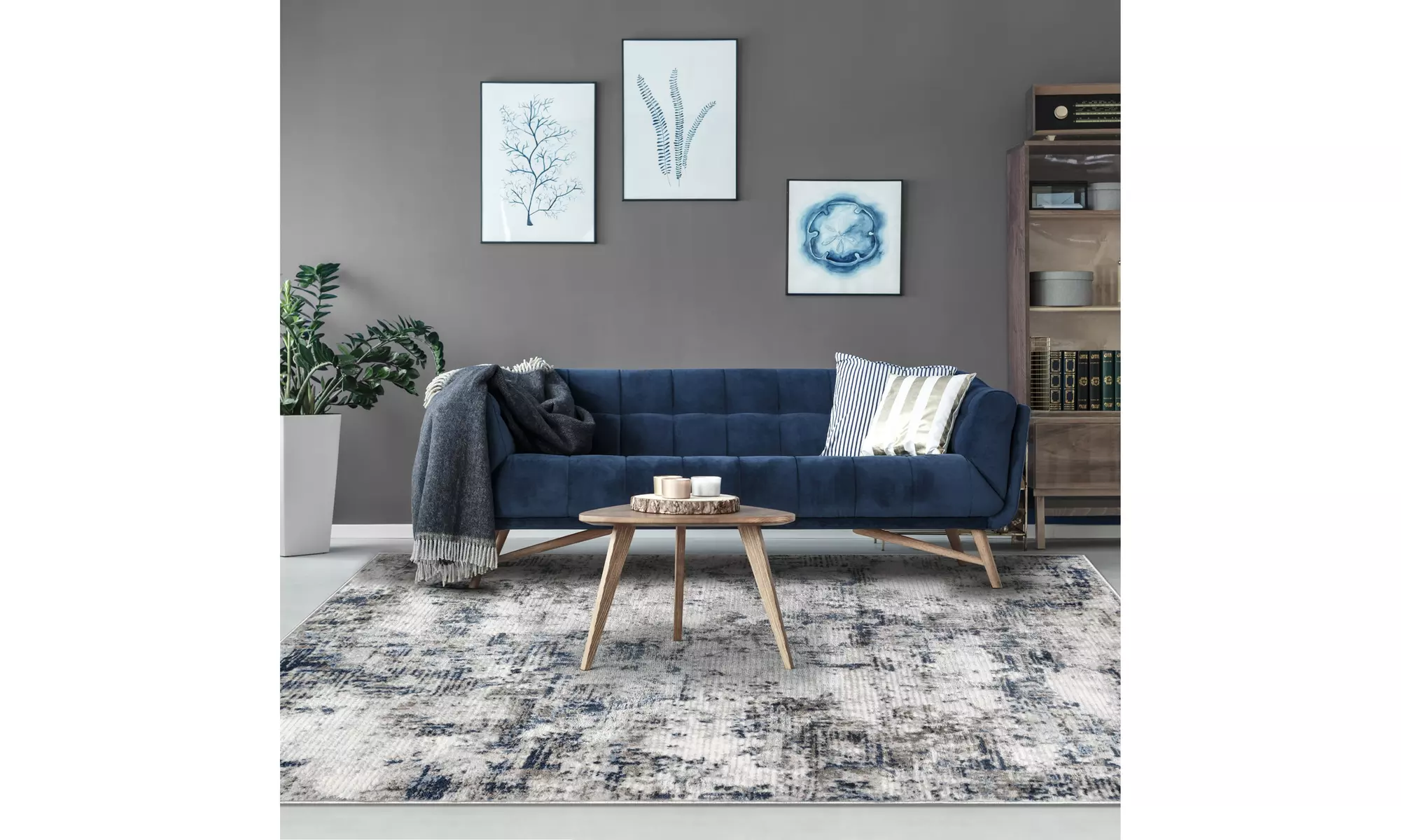 Superior Distressed Abstract Eclectic Modern Indoor Area Rugs Or Runner Rug
