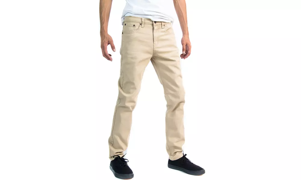 Alta Designer Fashion Men's Slim Fit Skinny Colored Denim Jeans Part 2 - Primary Image