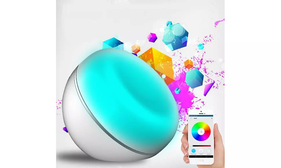 Usb Smart Rgb Led Night Light App/Voice Control Desk Lamp With Alexa Google - Primary Image