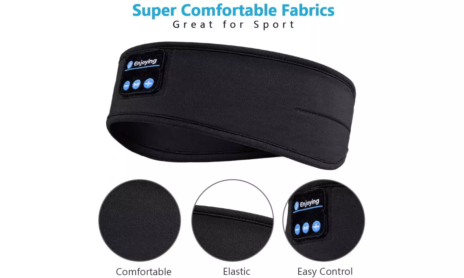 Wireless Bluetooth Stereo Headband Headphones Sleep Headphones Headband