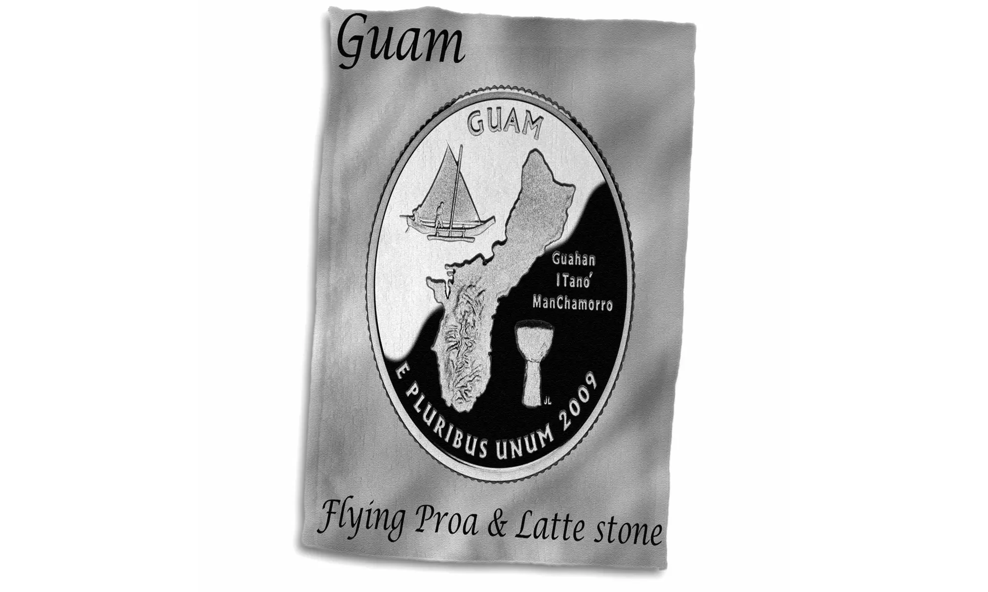 Towel - Territories Quarter Guam - 15 by 22-inches  - Primary Image