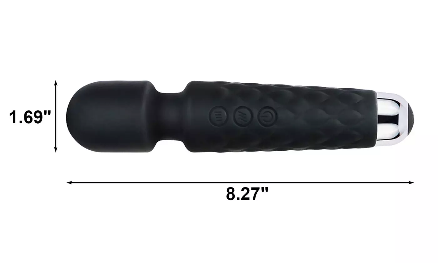 20 Frequency Powerful AV Vibrator G Spot Magic Wand Massager USB Rechargeable