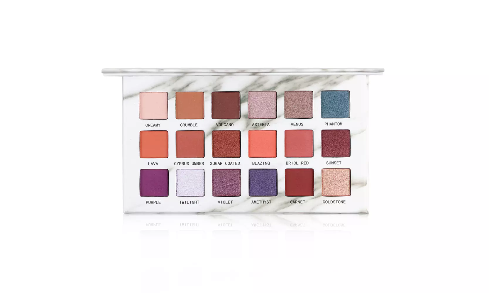 MAGEFY Fashion 18 Color Pearl Matte Caramel Wine Red Eyeshadow Cosmetics - Primary Image