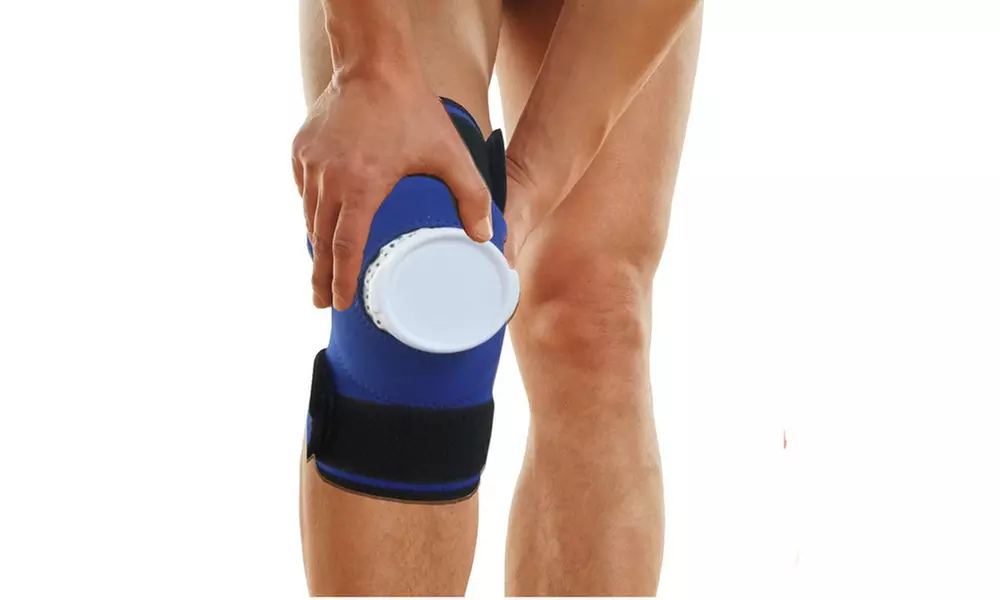 Hot and Cold Therapy Compression Knee Ice Pack Knee Support Wrap - Primary Image