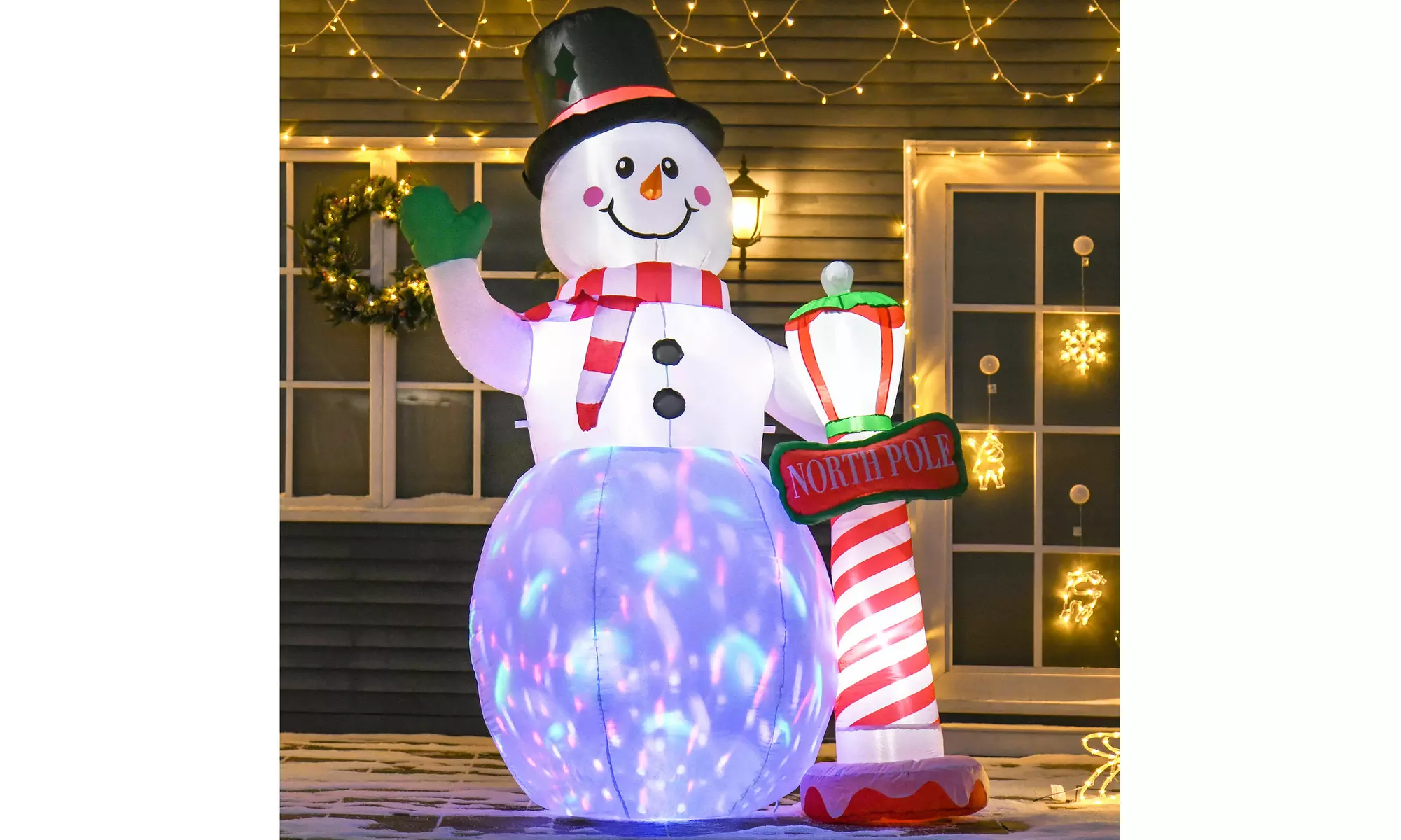 Snowman Inflatable outdoor Lawn Yard Xmas Decor