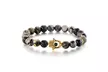 Hamsa Obsidian Stretch Bracelet - Second Medium