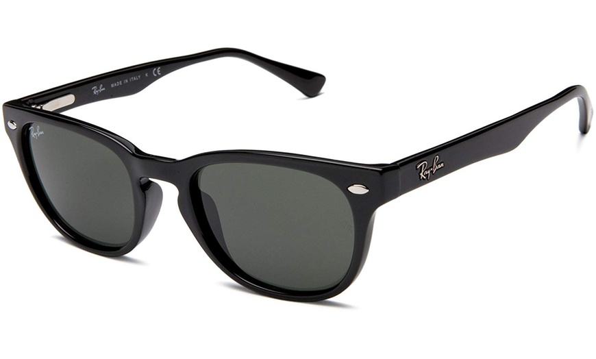 Ray-Ban Sunglases Wayfarer RB4140 601/58 49 Black Frame / Green Polarized  Lenses | Groupon