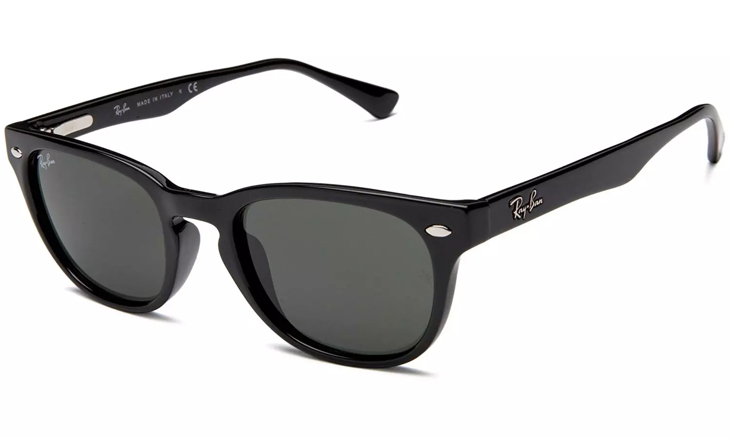 Ray-Ban Sunglases Wayfarer RB4140 601/58 49 Black Frame / Green Polarized Lenses - Primary Image