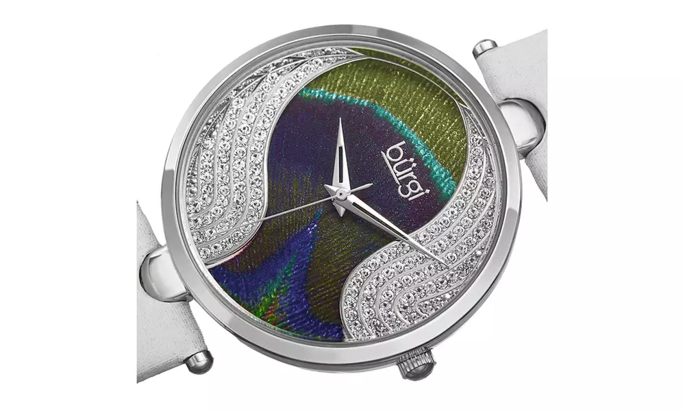 Woman's Burgi Genuine Diamond Watch Collection