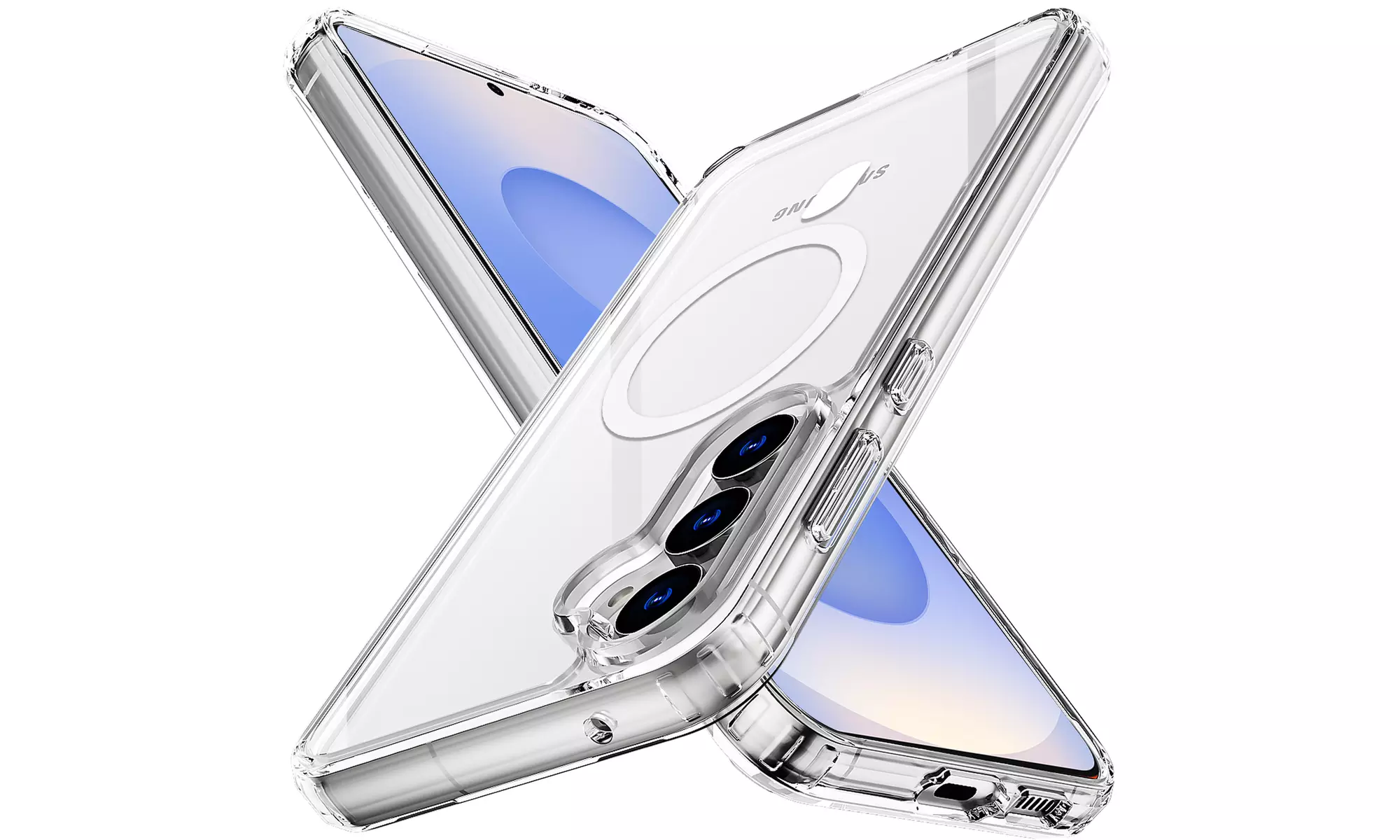 AICASE Clear Magnetic Shockproof Case for Samsung Galaxy S25 Ultra