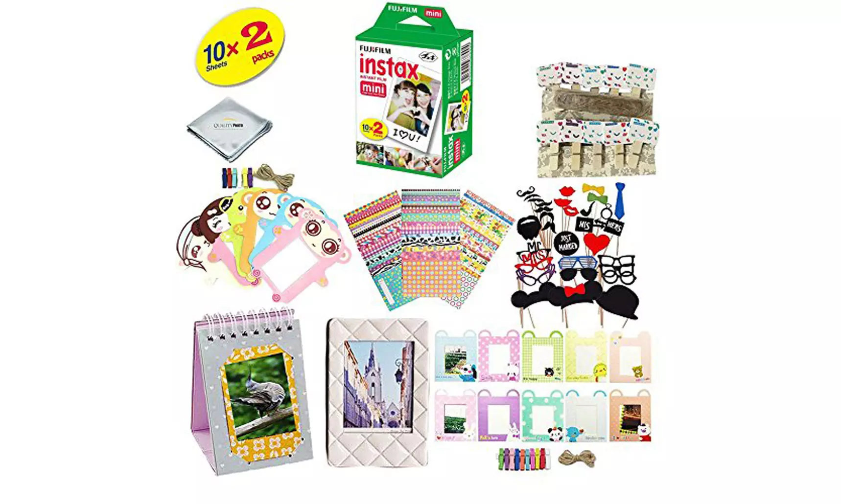 Fujifilm Instax Mini 8, 9, & 11 Camera Accessory Kit (over 60-Piece) - Primary Image