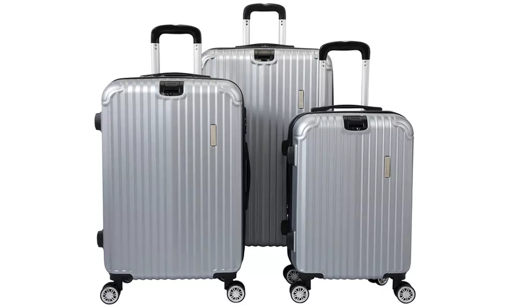 3-Piece Expandable Luggage Set, Spinner Hardshell Suitcase with TSA Lock - Second Medium
