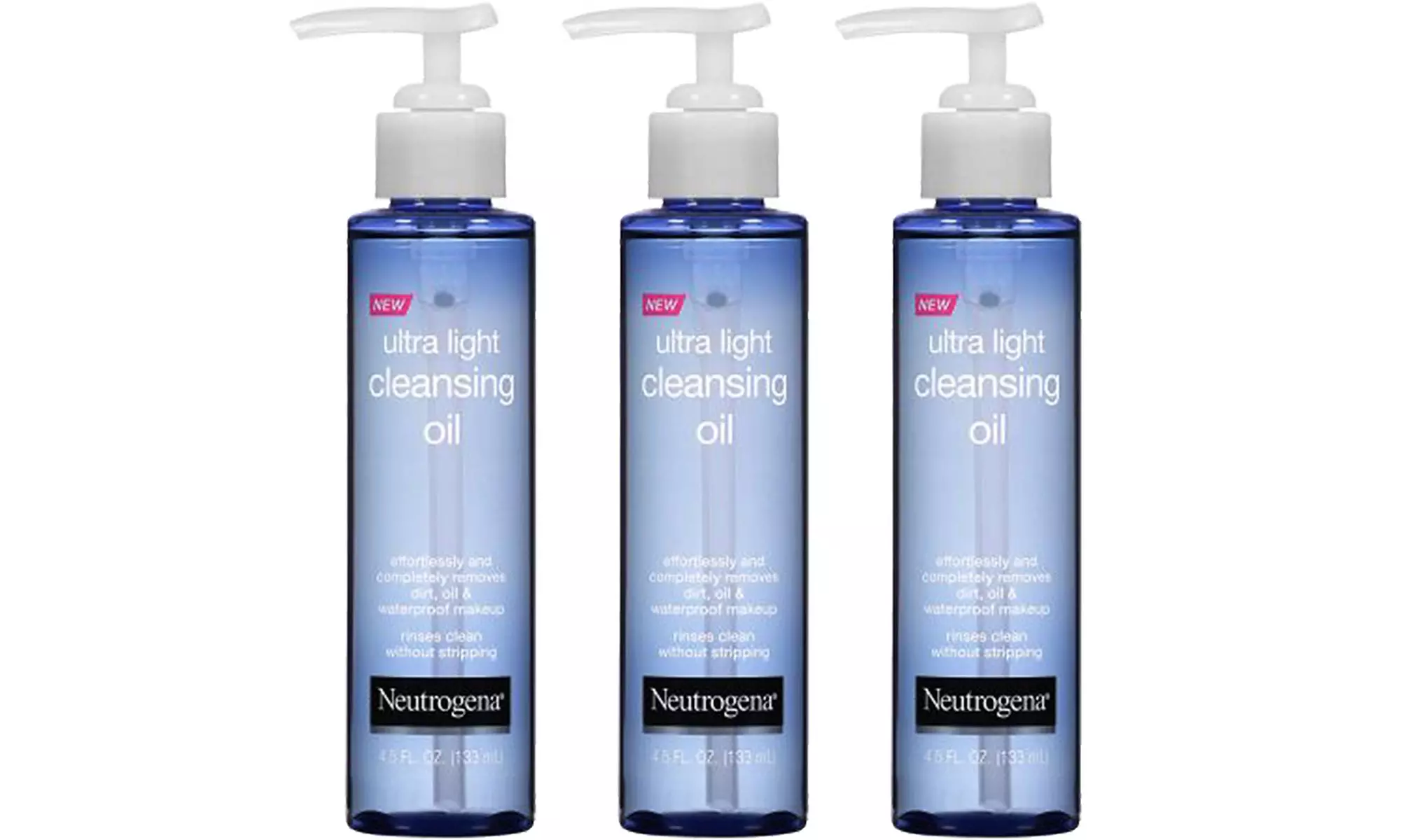 Neutrogena Ultra Light Cleansing Oil & Makeup Remover 4.5 Ounces (Pack of 3) - Primary Image