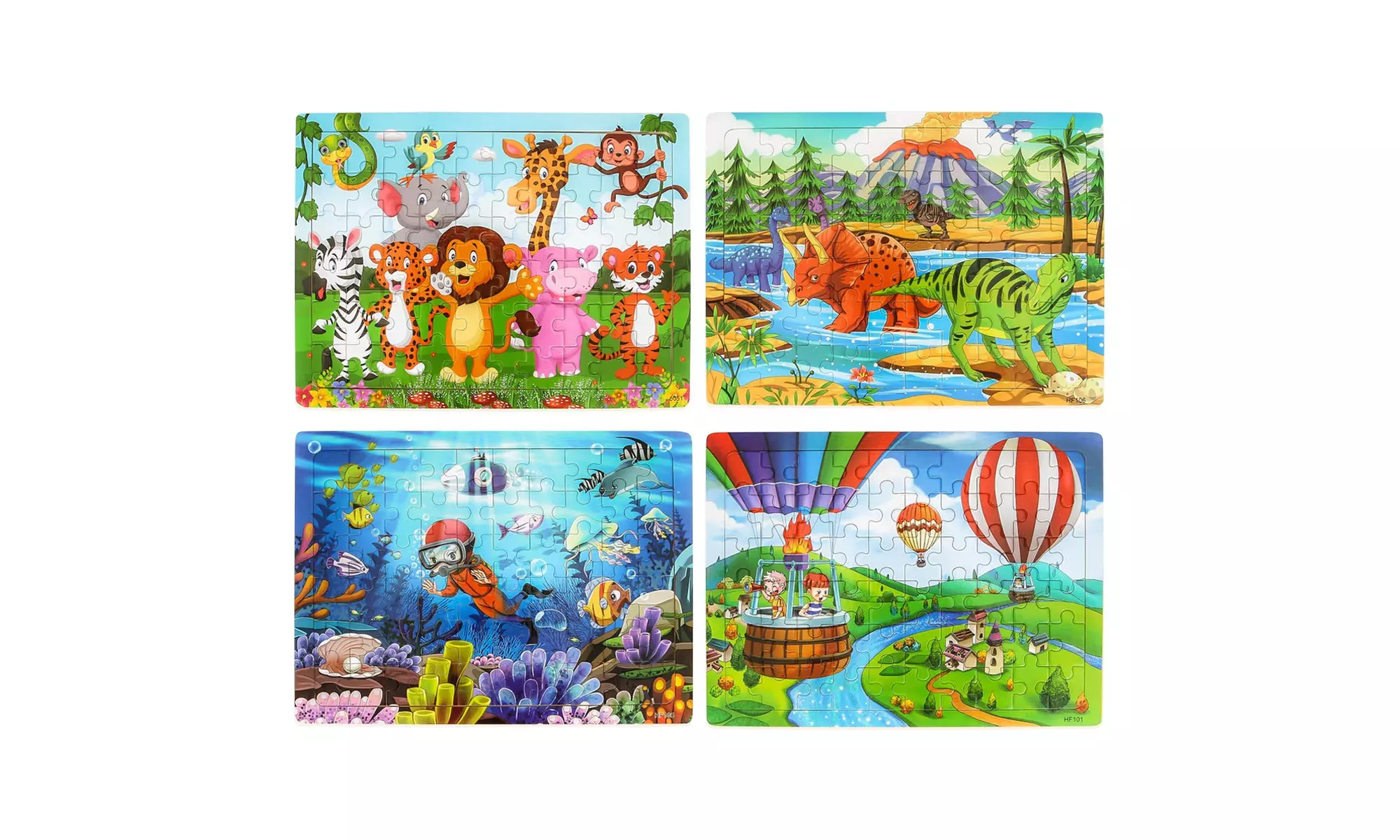 Puzzles for Kids Ages 4-8  Jigsaw Puzzles Educational Learning Toys Set  - Primary Image
