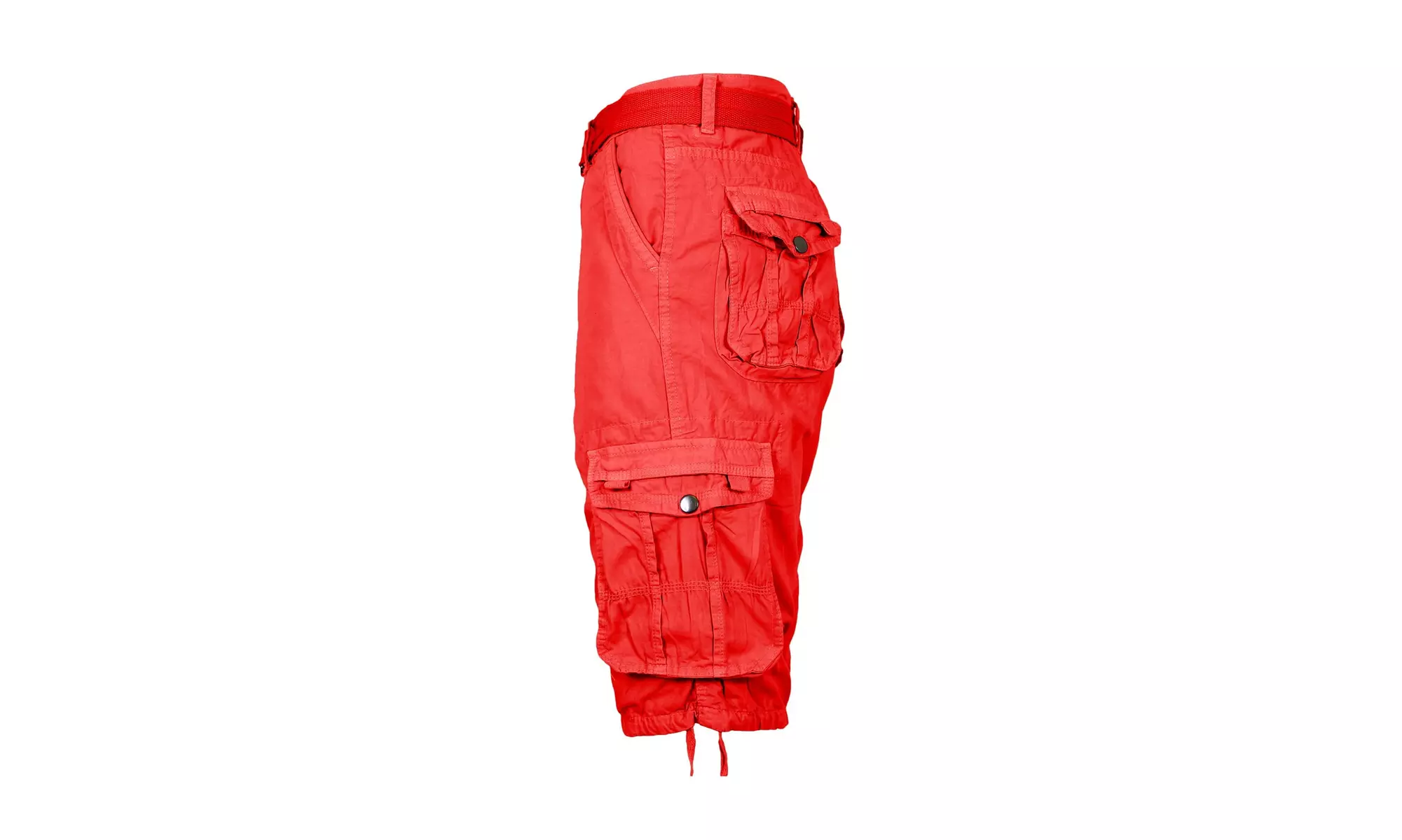 Men's Distressed Cotton Cargo Belted Shorts (Sizes, 30-42)