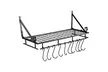 Hanging Pan Pot Rack Wall Mounted Holder Kitchen Storage with Hooks - Second Medium